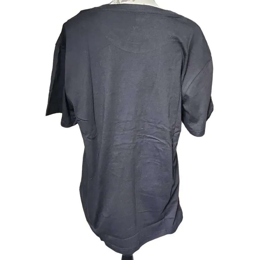 Levi's Men's Size XL Black Distressed Logo Short Sleeve Shirt